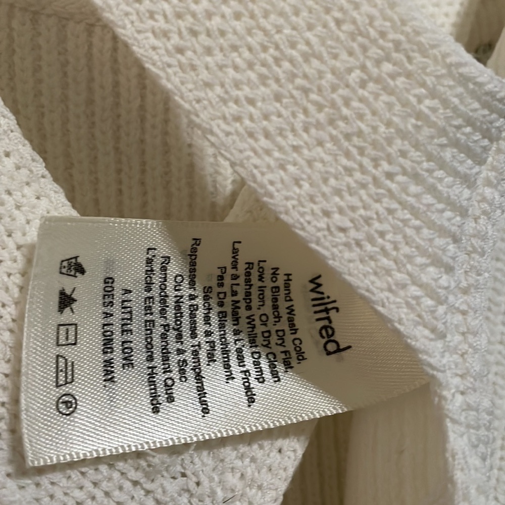 Wilfred Elegant White Knit Tank Top - Picture 4 of 4